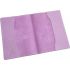 Обложка на Удостоверение многодетной семьи 'Фиолетовая светлая', рельефн. нат.кожа.