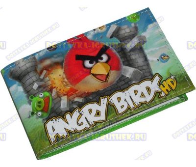 Визитница-кардхолдер "Angry Birds HD" текстиль.