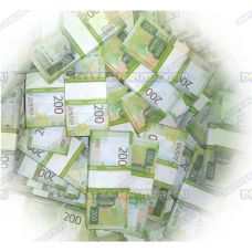 Деньги банка приколов 200 р. (300 пачек)