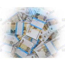 Деньги банка приколов 100р. (100 пачек)