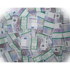 Деньги банка приколов 500 евро. (300 пачек)