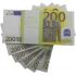 Деньги банка приколов 200 евро. (10 пачек)