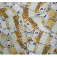 Деньги банка приколов 200 евро. (500 пачек)