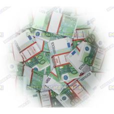 Деньги банка приколов 100 евро. (100 пачек)
