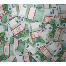 Деньги банка приколов 100 евро. (500 пачек)