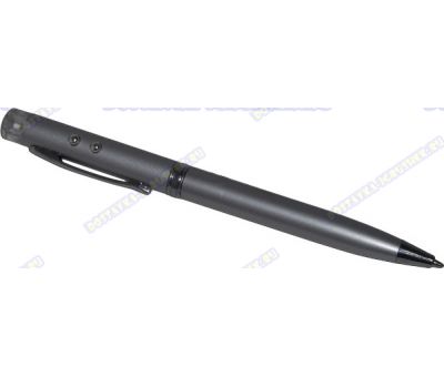 Ручка-лазерная указка. черн. шарик. серый корпус, поворотн.