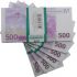 Деньги банка приколов 500 евро. (пачка)