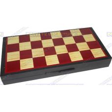 Шахматы 3в1 'Дорожные магнитные' 24,5х24,5см.