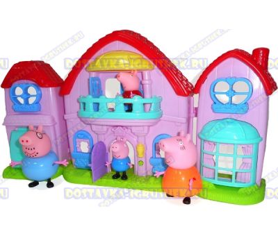 Beautiful Villa Peppa (Вилла Пеппы) +4  фигурки  - семья свинки Пеппы.