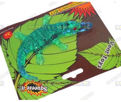 Лизун Vent Toys 'Крокодил' темно-зеленый, ~16см.