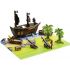 Набор Stikbot 'Пиратский корабль' (корабль, фигурка, аксессуары, оружие) +наклейки.