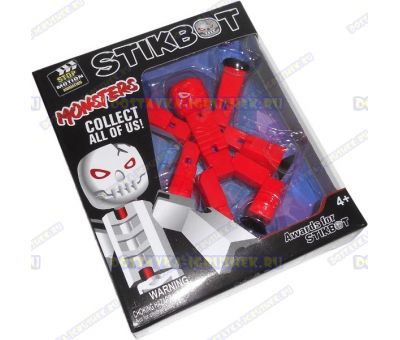 Стикбот (Stikbot серия "Monsters") фигурка красная